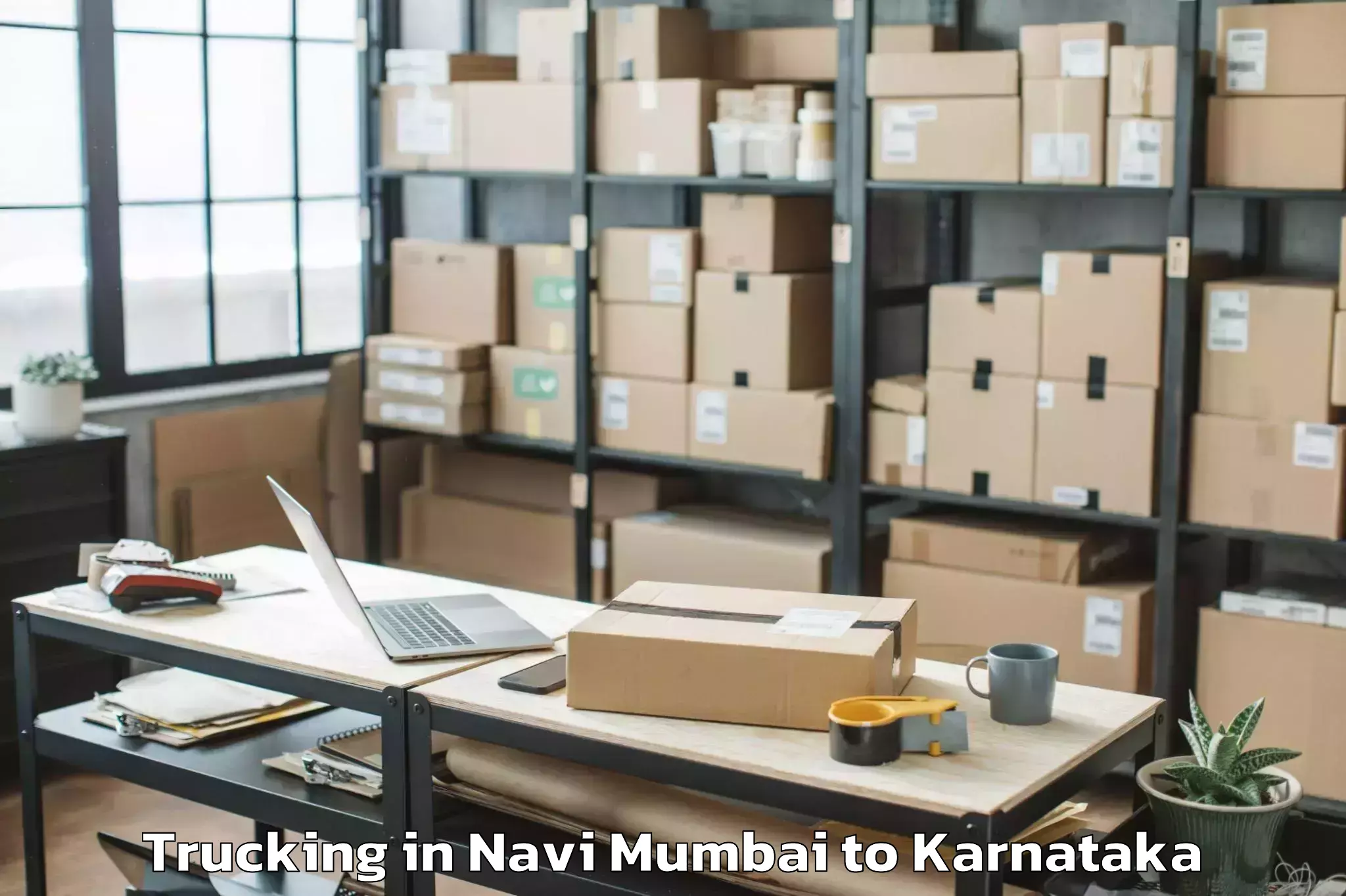 Get Navi Mumbai to Karnataka State Rural Developm Trucking